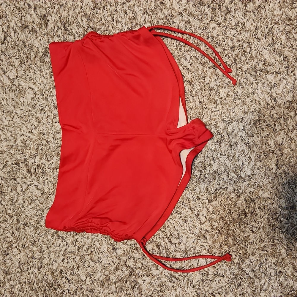 Cacique Red Drawstring Swim Shorts
